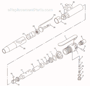 Part Location Diagram of 8940159856 Chicago Pneumatic Retainer Buffer